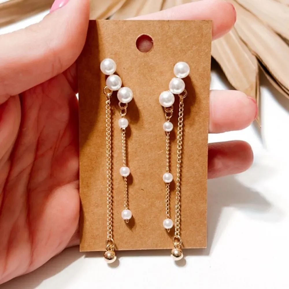 Pearl drop earrings  S377